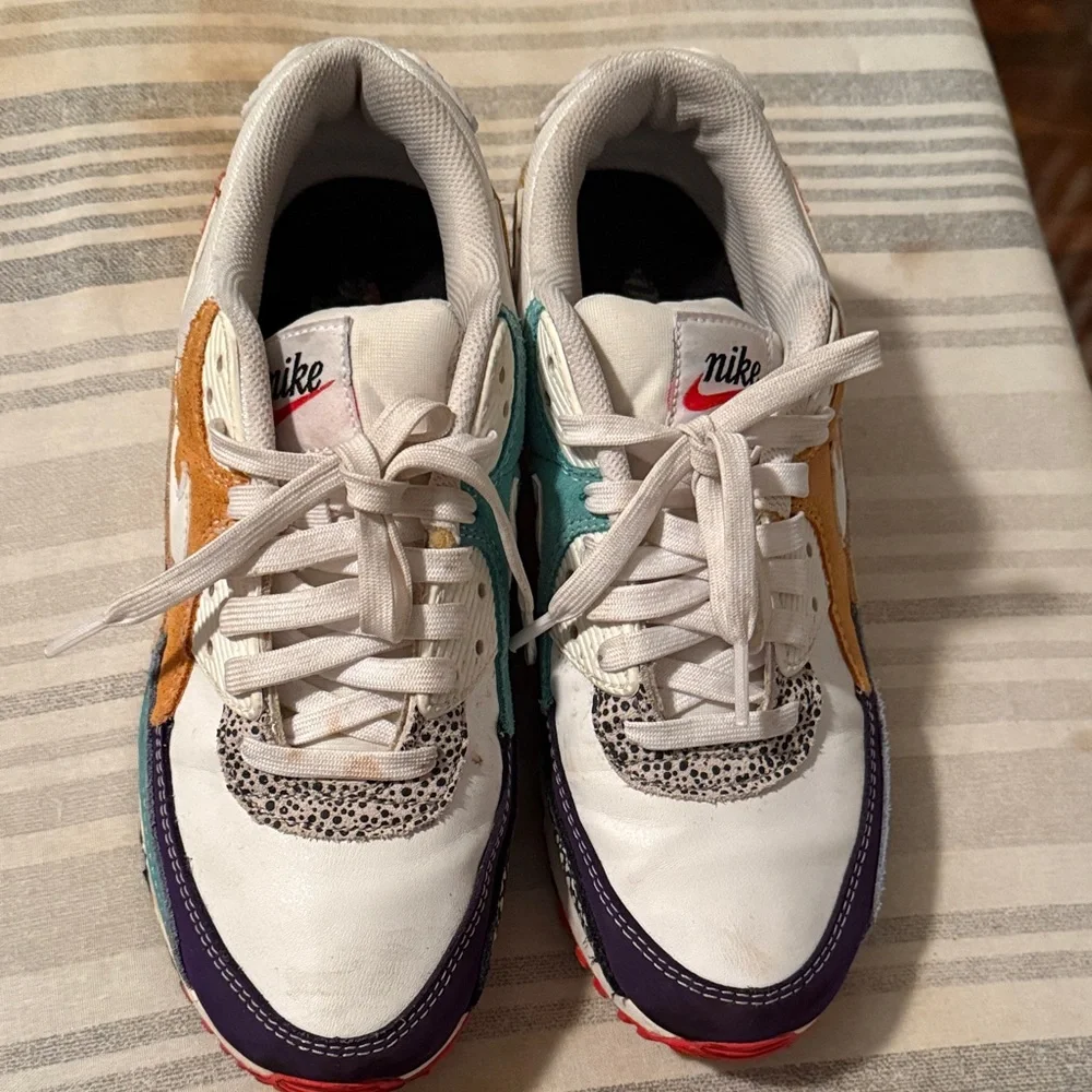 Women’s Nike Air Max 90 SE- Animal White -Size 9 - Picture 7 of 7